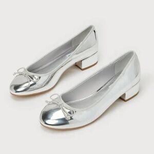 Steve Madden Silver Block heels/flats